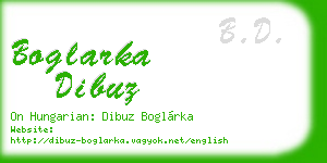 boglarka dibuz business card