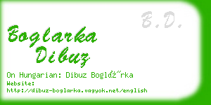 boglarka dibuz business card